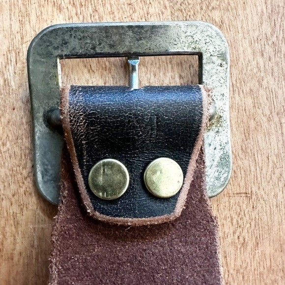 Baltazar | Distressed Leather Studded Belt - Picture 3 of 8